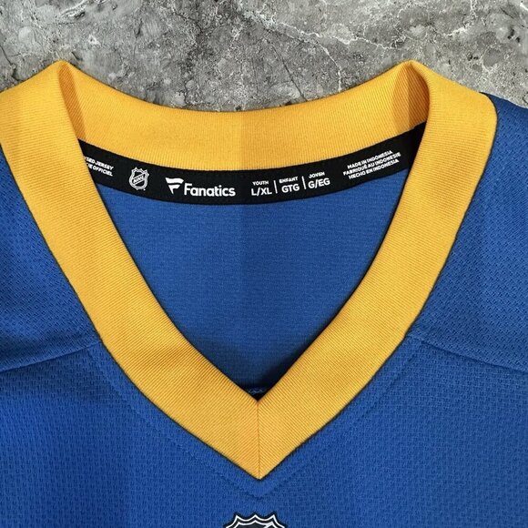 St Louis Blues Fanatics Youth  L/XL Jersey Blue New with tags NHL - Picture 3 of 5